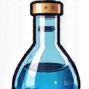 Icona di un matraccio o provetta, simbolo di formule scientificamente avanzate ed esclusive